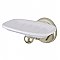 Metropolitan Collection Porcelain and Metal Wall Mounted Soap Dish - Satin Nickel
