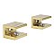 Levitas Glass Shelf Clamp - Polished Brass
