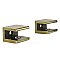 Levitas Glass Shelf Clamp - Antique Brass