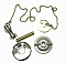 Replacement Rubber Stopper, Chain and Attachment for Sink Drain - Polished Chrome