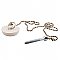 Replacement Rubber Stopper, Chain and Attachment for Clawfoot Tub Waste & Overflow Drain - Polished Chrome