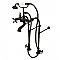 Freestanding Clawfoot Tub Faucet with Hand Shower - 7" on Center - Includes Supply Lines - Oil Rubbed Bronze