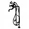 Kingston Brass CCK226K0 Kingston Freestanding Clawfoot Tub Faucet Package with Supply Line, Matte Black