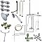 Kingston Brass CCK3141AL Vintage Down Spout Clawfoot Tub Faucet Package, Polished Chrome