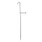 Surface Mounted Shower Riser and Wall Support - Polished Chrome