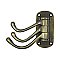 Solid Brass Triple Swivel Hook