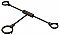 Drain / Overflow Mounted Water Supply Line Supports for Freestanding Bathtubs