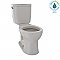 TOTO Entrada Two-Piece Round 1.28 GPF Universal Height Toilet - Sedona Beige