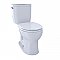 TOTO Entrada Two-Piece Round 1.28 GPF Universal Height Toilet - Cotton