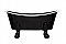 Enamel Bathtub Soap Dish - Black