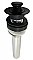 Lift and Turn Bathroom Sink Drain Without Overflow - Matte Black