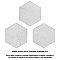 Mazzo Hex White 8-1/2" x 9-3/4" Porcelain Floor and Wall Tile - Per Case of 9 - 4.05 Sq. Ft