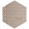 Mazzo Hex White 8-1/2" x 9-3/4" Porcelain Floor and Wall Tile - Per Case of 9 - 4.05 Sq. Ft