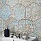 Carpet Hex Tapestry Natural 9-7/8 x 11-1/4" Porcelain Floor & Wall Tile - 17 Tiles Per Case - 10.03 Sq. Ft.