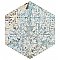 Carpet Hex Tapestry Natural 9-7/8 x 11-1/4" Porcelain Floor & Wall Tile - 17 Tiles Per Case - 10.03 Sq. Ft.