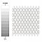 Expressions Beveled Diamond White Glass Mosaic Tile - Per Sheet - .99 Sq. Ft. Per Case