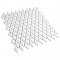Expressions Beveled Diamond White Glass Mosaic Tile - Per Sheet - .99 Sq. Ft. Per Case