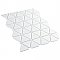 Expressions Treux White Glass Mosaic Tile - Per Sheet - .93 Sq. Ft. Per Sheet
