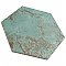 Zinc Hex Green 9-7/8" x 11-1/4" Porcelain Floor & Wall Tile - Sold Per Case of 17 - 10.03 Sq. Ft.
