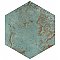 Zinc Hex Green 9-7/8" x 11-1/4" Porcelain Floor & Wall Tile - Sold Per Case of 17 - 10.03 Sq. Ft.