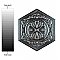 Zinc Hex Silver Decor 9-7/8" x 11-1/4" Porcelain Floor & Wall Tile - Sold Per Case of 17 - 10.03 Sq. Ft.