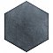 Industrial Hex Blue 8-1/2" x 9-7/8" Porcelain Floor & Wall Tile - 9 Tiles Per Case - 4.05 Sq. Ft.