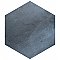Industrial Hex Blue 8-1/2" x 9-7/8" Porcelain Floor & Wall Tile - 9 Tiles Per Case - 4.05 Sq. Ft.