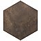 Industrial Hex Copper 8-1/2" x 9-7/8" Porcelain Floor & Wall Tile - 9 Tiles Per Case - 4.05 Sq. Ft.