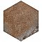Industrial Hex Multi Mix 8-1/2" x 9-7/8" Porcelain Floor & Wall Tile - 9 Tiles Per Case - 4.05 Sq. Ft.