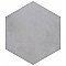 Industrial Hex Silver 8-1/2" x 9-7/8" Porcelain Floor & Wall Tile - 9 Tiles Per Case - 4.05 Sq. Ft.