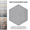 Industrial Hex White 8-1/2" x 9-7/8" Porcelain Floor & Wall Tile - 9 Tiles Per Case - 4.05 Sq. Ft.