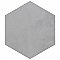Industrial Hex White 8-1/2" x 9-7/8" Porcelain Floor & Wall Tile - 9 Tiles Per Case - 4.05 Sq. Ft.