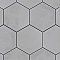 Industrial Hex White 8-1/2" x 9-7/8" Porcelain Floor & Wall Tile - 9 Tiles Per Case - 4.05 Sq. Ft.
