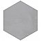 Industrial Hex White 8-1/2" x 9-7/8" Porcelain Floor & Wall Tile - 9 Tiles Per Case - 4.05 Sq. Ft.