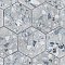 Recycle Hex River Blue 8-1/2" x 9-7/8" Porcelain Floor & Wall Tile - 9 Tiles Per Case - 4.05 Sq. Ft.