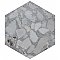 Recycle Hex River White 8-1/2" x 9-7/8" Porcelain Floor & Wall Tile - 9 Tiles Per Case - 4.05 Sq. Ft.