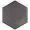 Horizon Hex Nero 7-3/4" x 9" Porcelain Floor & Wall Tile - Per Case of 24 - 8.88 Sq. Ft