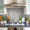 Arte Loire Silver 9-3/4" x 9-3/4" Porcelain Tile - Per Case of 16 Tile - 10.88 Sq. Ft. Per Case