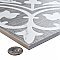 Llama Arte Loire Verso Silver Smoke 9-3/4" x 9-3/4" Porcelain Floor & Wall Tile - Per Case of 16 - 10.88 Sq. Ft.