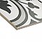 Arte Grey 9-3/4" x 9-3/4"Porcelain Tile - White/Gray- Per Case of 16 - 11.11 Square Feet