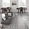 Arte Grey 9-3/4" x 9-3/4"Porcelain Tile - White/Gray- Per Case of 16 - 11.11 Square Feet
