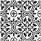 Arte White 9-3/4" x 9-3/4" Porcelain Tile - White/Black - Per Case of 16 - 11.11 Square Feet