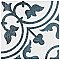 Cassis Arte Black 9-3/4" x 9-3/4" Porcelain Tile - Per Case of 16 Tile - 10.88 Sq. Ft. Per Case