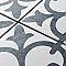 Cassis Arte Black 9-3/4" x 9-3/4" Porcelain Tile - Per Case of 16 Tile - 10.88 Sq. Ft. Per Case