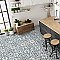Cassis Arte Black 9-3/4" x 9-3/4" Porcelain Tile - Per Case of 16 Tile - 10.88 Sq. Ft. Per Case