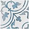 Cassis Arte Blue 9-3/4" x 9-3/4" Porcelain Tile - Per Case of 16 Tile - 10.88 Sq. Ft. Per Case