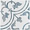 Cassis Arte Blue 9-3/4" x 9-3/4" Porcelain Tile - Per Case of 16 Tile - 10.88 Sq. Ft. Per Case