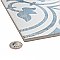 Cassis Arte Blue 9-3/4" x 9-3/4" Porcelain Tile - Per Case of 16 Tile - 10.88 Sq. Ft. Per Case