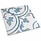 Cassis Arte Blue 9-3/4" x 9-3/4" Porcelain Tile - Per Case of 16 Tile - 10.88 Sq. Ft. Per Case