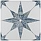 Cassis Stella Blue 9-3/4" x 9-3/4" Porcelain Tile - Per Case of 16 - 11.11 Square Feet